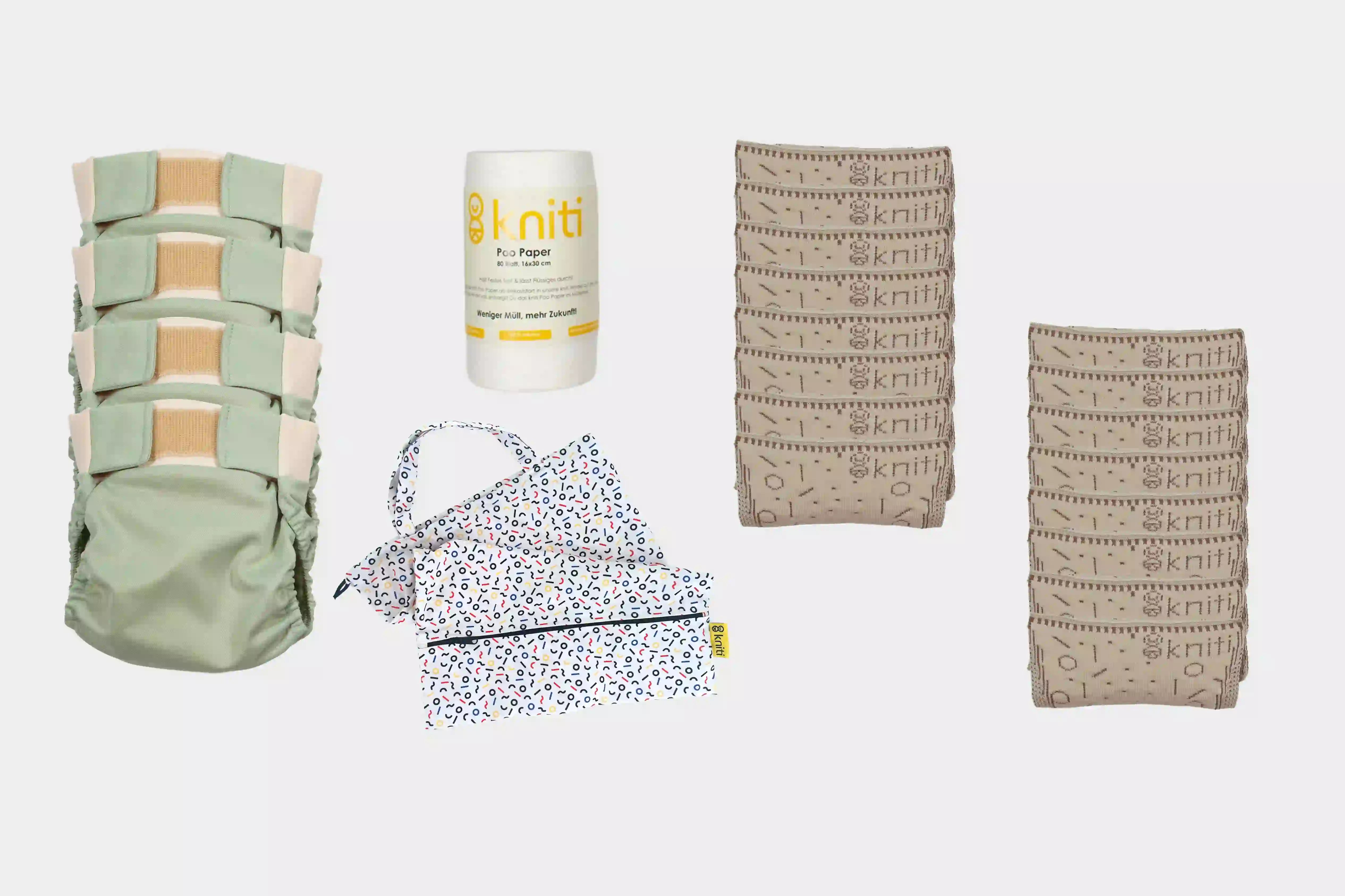 kniti Stoffwindel Basispaket - dein Start in eine nachhaltige Wickelroutine