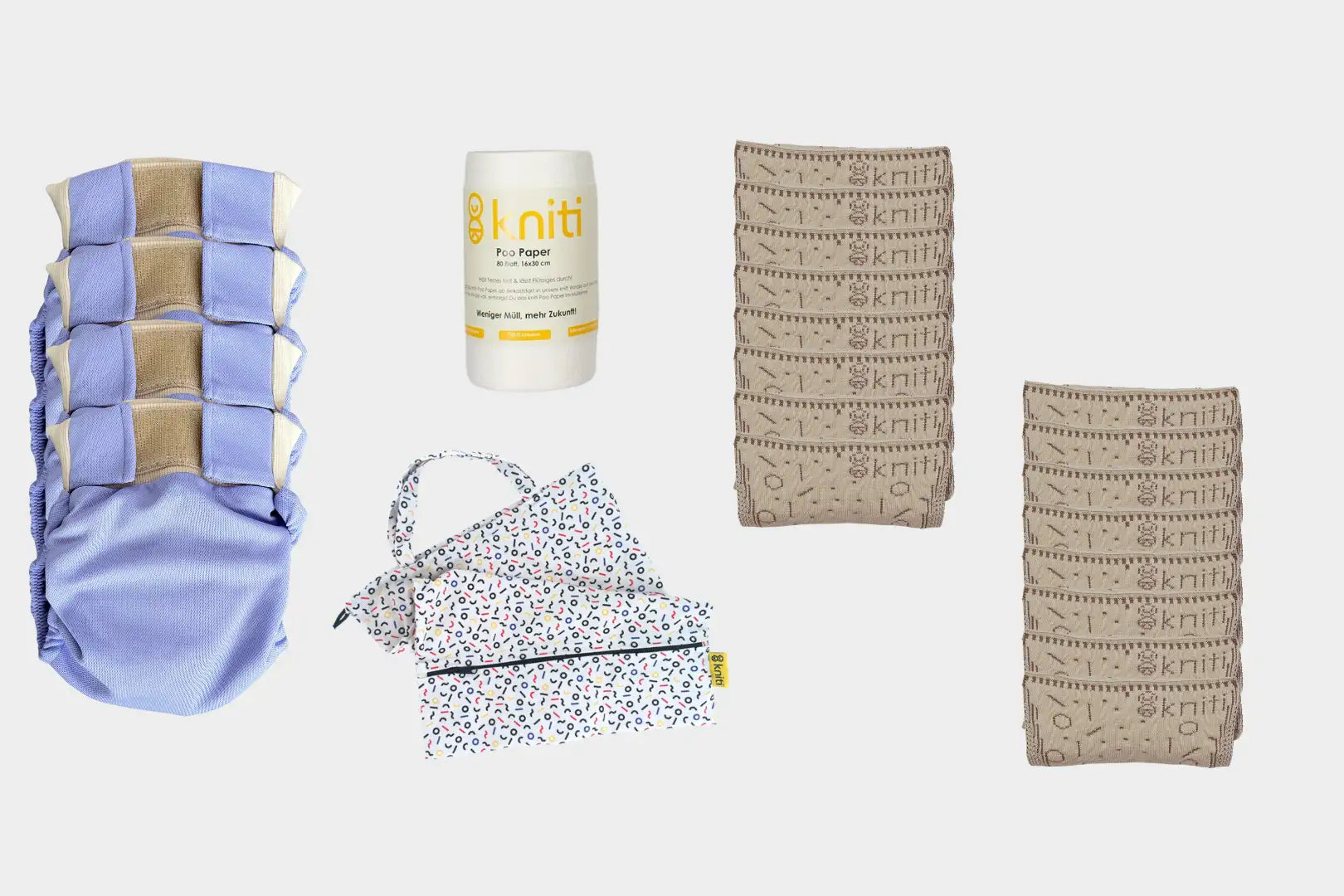 kniti Stoffwindel Basispaket neu - Dein Start in eine nachhaltige Wickelroutine