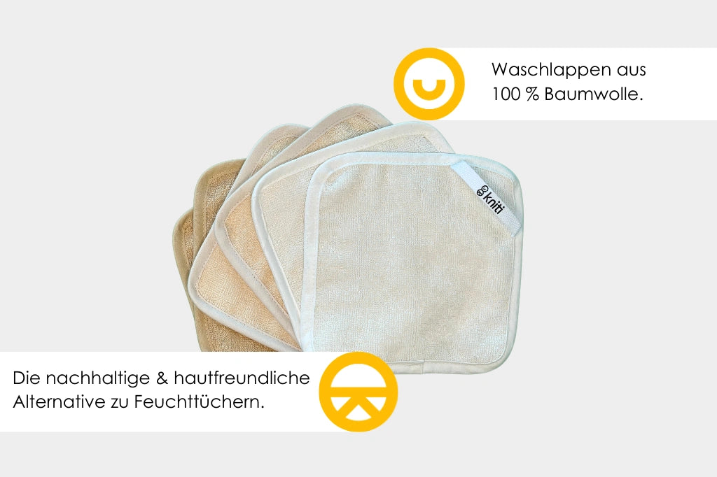 6er-Pack Baby-Waschlappen – Nachhaltige & weiche Waschtücher für Babys