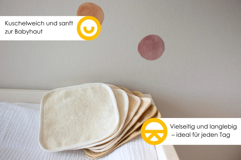 6er-Pack Baby-Waschlappen – Nachhaltige & weiche Waschtücher für Babys