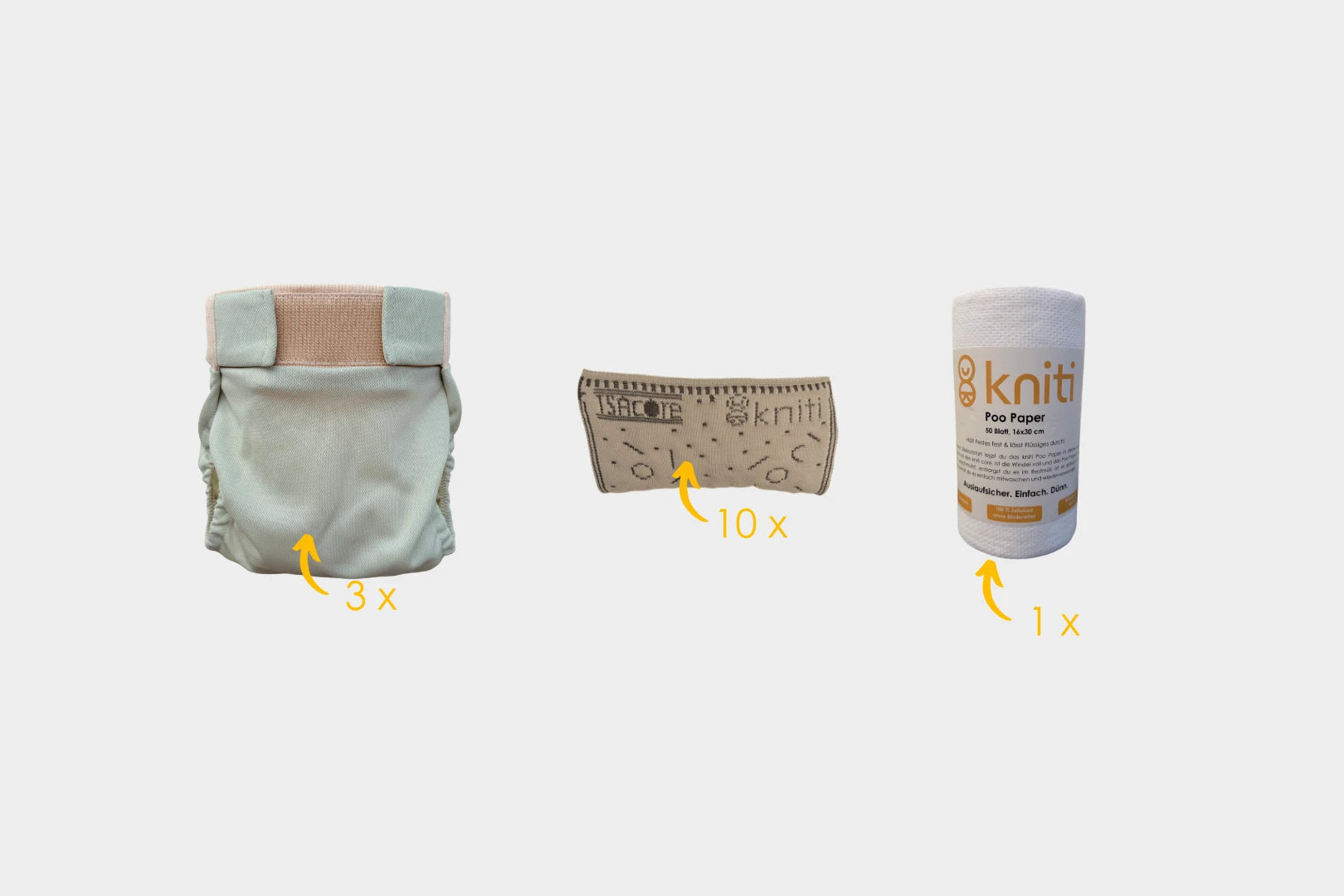 kniti Stoffwindel Großwerden - Paket